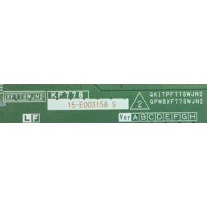 T-CON PARA TV SHARP / NUMERO DE PARTE RUNTK4910TPZE / QKITPF778WJN2 / QPWBXF778WJN2 / XF778WJN2 / KF778 / MODELOS LC-52LE830U / LC-40LE830U / LC-60LE830U / LC-60LE831U / LC-60LE832U